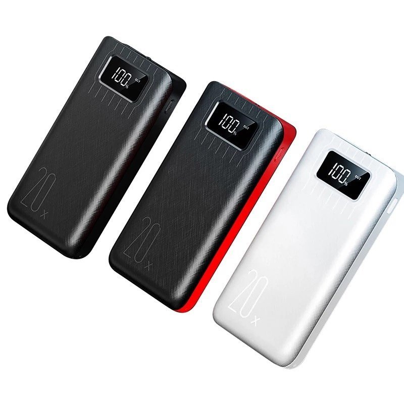 20000mAh External Battery Power Bank Dual USB With LED Flashlight - Headphone store