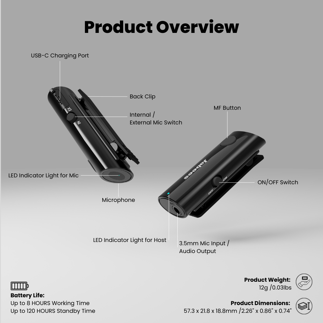 HearLink 3 - In - 1 Bluetooth Microphone A Cost - Effective Alternative to BAHA Device for HOH - Headphone store