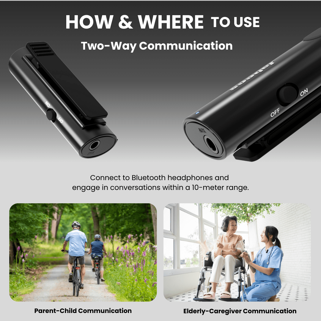 HearLink 3 - In - 1 Bluetooth Microphone A Cost - Effective Alternative to BAHA Device for HOH - Headphone store