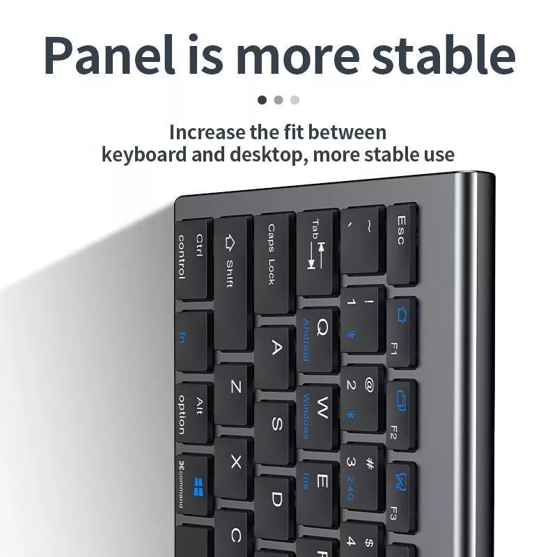 High quality 2.4G Bluetooth wireless rechargeable mouse keyboard combos - Headphone store