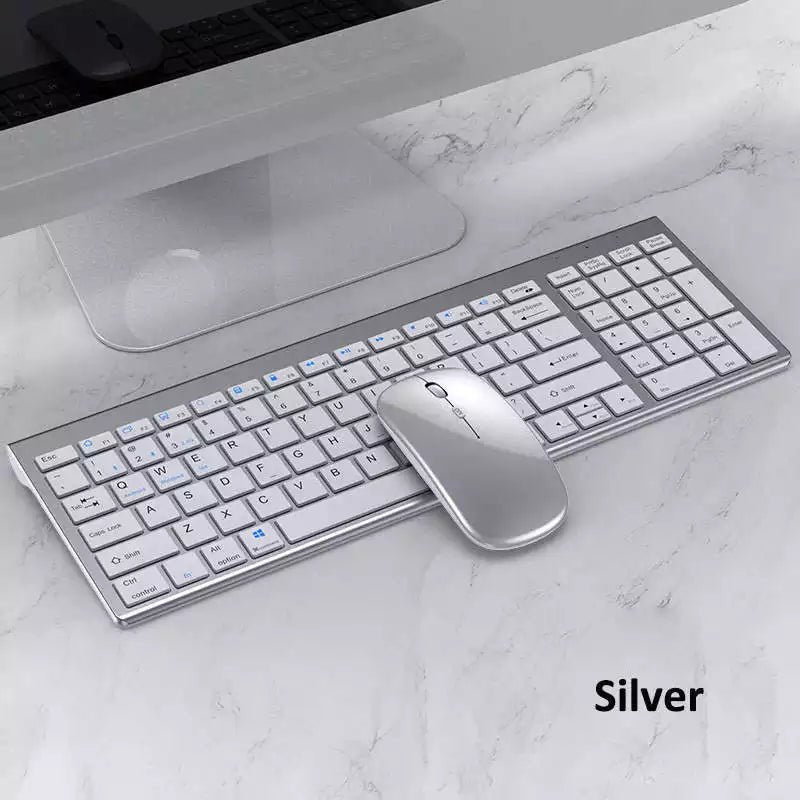 High quality 2.4G Bluetooth wireless rechargeable mouse keyboard combos - Headphone store