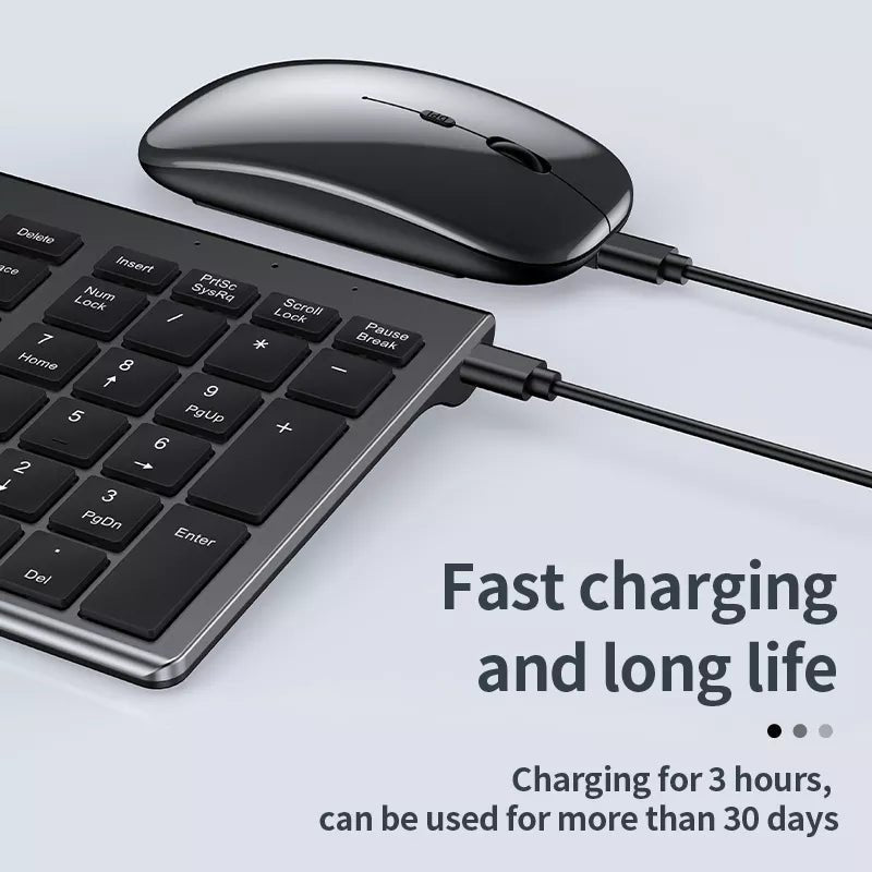 High quality 2.4G Bluetooth wireless rechargeable mouse keyboard combos - Headphone store