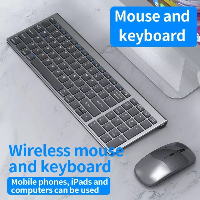 High quality 2.4G Bluetooth wireless rechargeable mouse keyboard combos - Headphone store