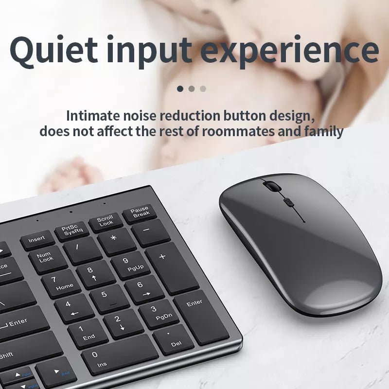 High quality 2.4G Bluetooth wireless rechargeable mouse keyboard combos - Headphone store