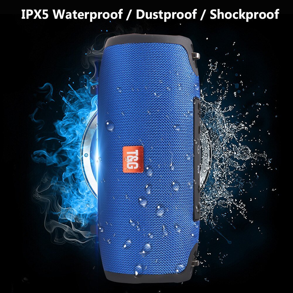 Large Waterproof Wireless Portable Bluetooth Speaker With Strap - Headphone store