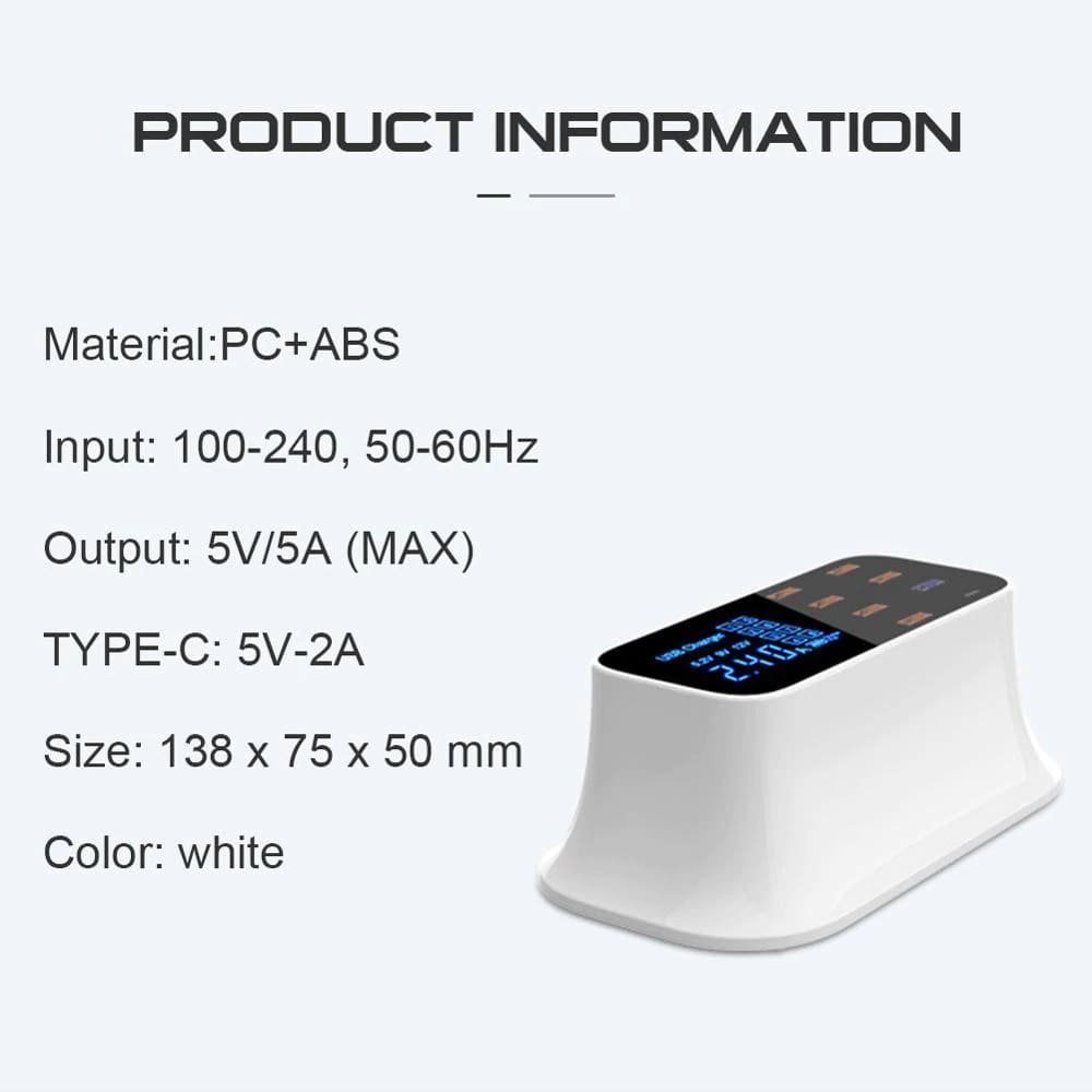 Multi - Port USB Charger Station Type C - Headphone store