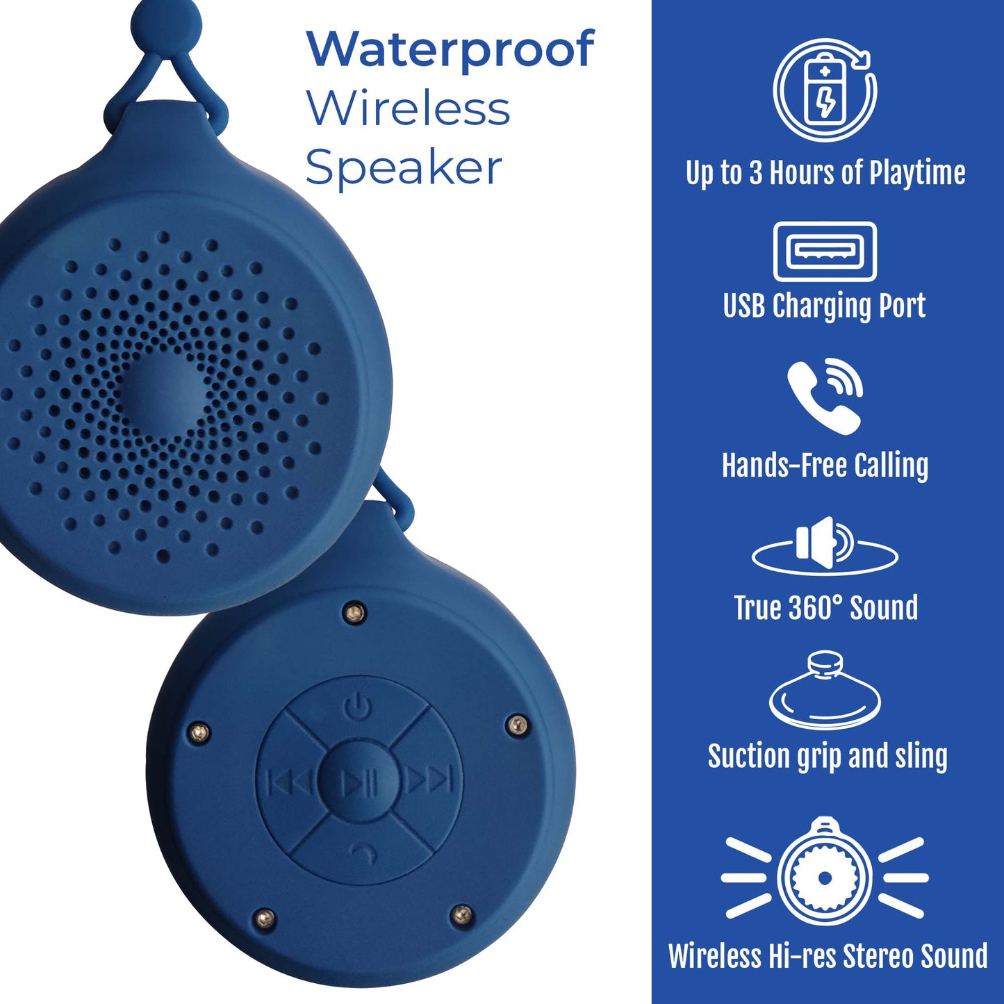 Pursonic Waterproof Wireless Speaker - Headphone store