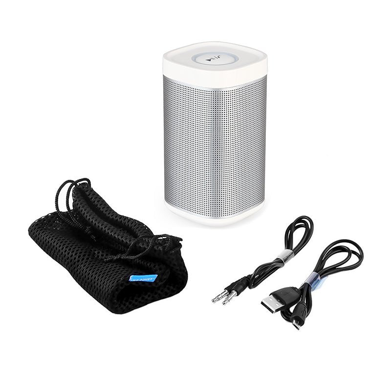 Wireless Portable 360° Bluetooth Universal Speaker White - Headphone store