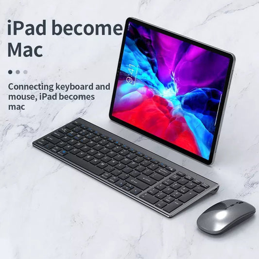 High quality 2.4G Bluetooth wireless rechargeable mouse keyboard combos - Headphone store
