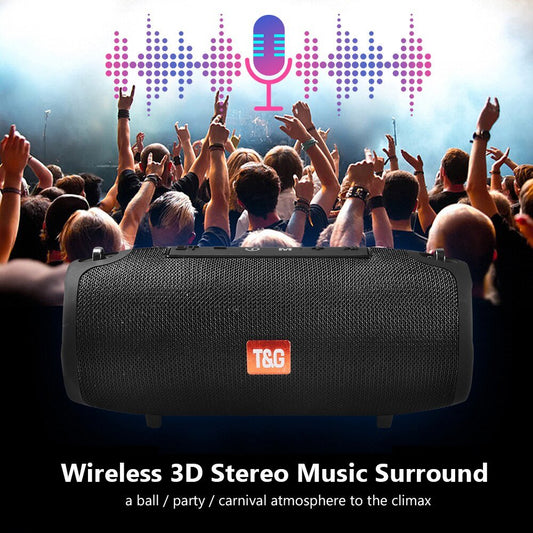 Large Waterproof Wireless Portable Bluetooth Speaker With Strap - Headphone store