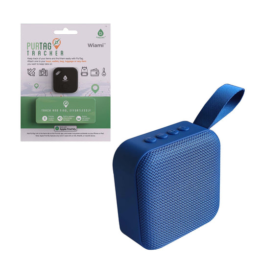 On - the - Go Essentials Bundle: Wireless Speaker & Purtag Tracker - Headphone store